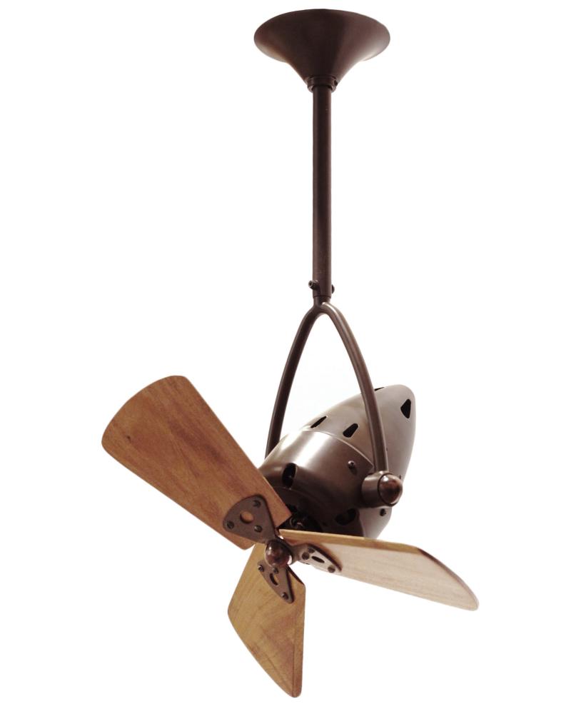 Jarold Direcional - Directional Ceiling Fan - Bronzette Finish - Mahogany Tone Blades