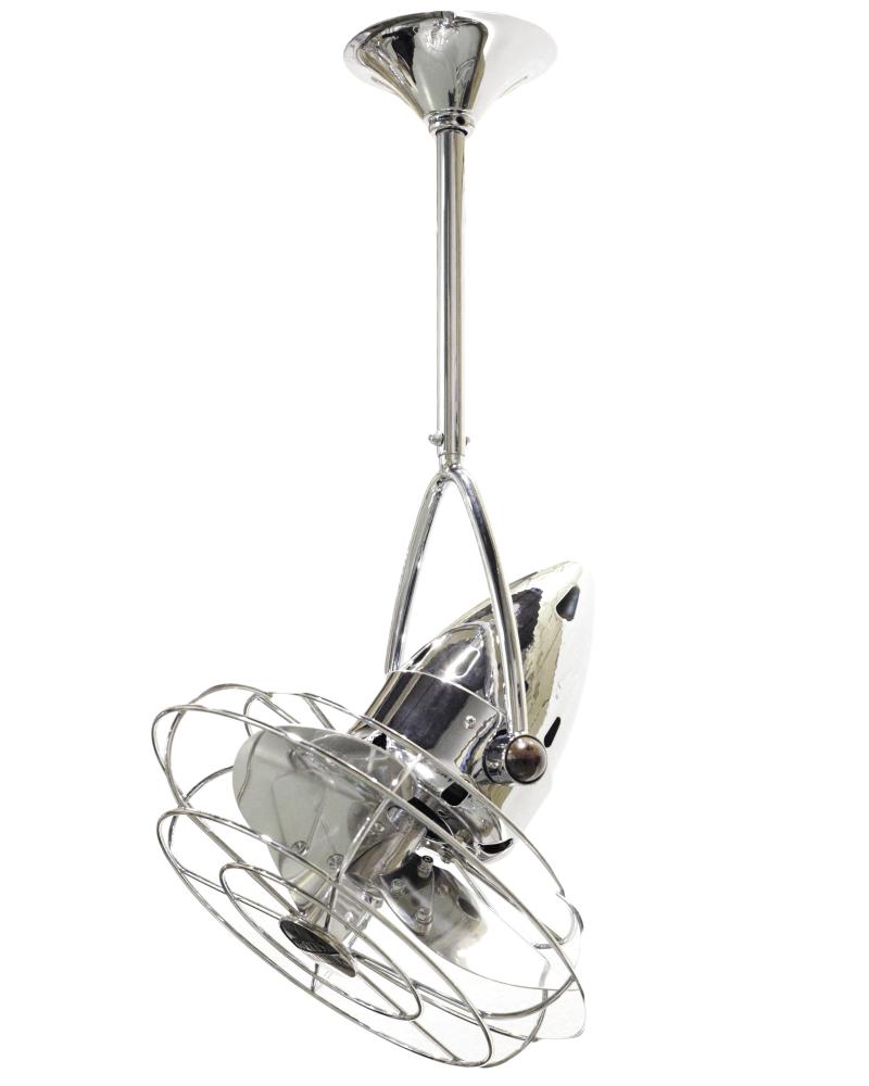 Jarold Direcional - Directional Ceiling Fan - Polished Chrome Finish - Metal Blades