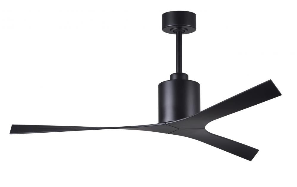 Molly modern ceiling fan in Matte Black finish with all-weather 56” ABS blades. Optimized for da