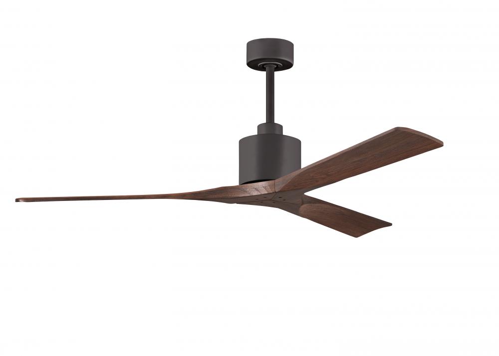 Nan - 60" Ceiling Fan - Textured Bronze Finish - Walnut Tone Blades