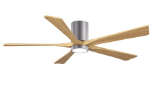 Matthews Fan Company IR5HLK-BP-LM-60 - Irene-5HLK - 60" Five Blade Flush Mount Paddle Fan - 5CCT Integrated LED - Brushed Pewter Finish