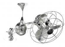 Matthews Fan Company IV-CR-MTL-DAMP - Italo Ventania - Rotational Ceiling Fan - Polished Chrome Finish - Metal Blades