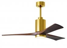 Matthews Fan Company PA3-BRBR-WA-52 - Patricia-3 - 52" Three Blade Ceiling Fan - 5CCT Integrated LED - Brushed Brass Finish