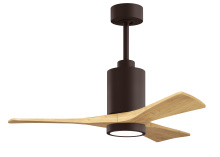 Matthews Fan Company PA3-TB-LM-42 - Patricia-3 - 42" Three Blade Ceiling Fan - 5CCT Integrated LED - Textured Bronze Finish