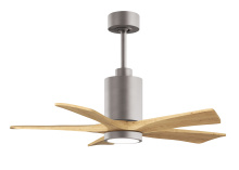 Matthews Fan Company PA5-BN-LM-42 - Patricia-5 - 42" Five Blade Ceiling Fan - 5CCT Integrated LED - Brushed Nickel Finish