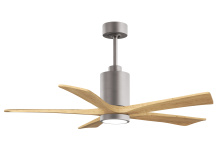 Matthews Fan Company PA5-BN-LM-52 - Patricia-5 - 52" Five Blade Ceiling Fan - 5CCT Integrated LED - Brushed Nickel Finish