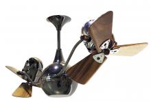 Matthews Fan Company VB-BKN-WD - Vent Bettina - Rotational Ceiling Fan - Black Nickel Finish - Wood Blades
