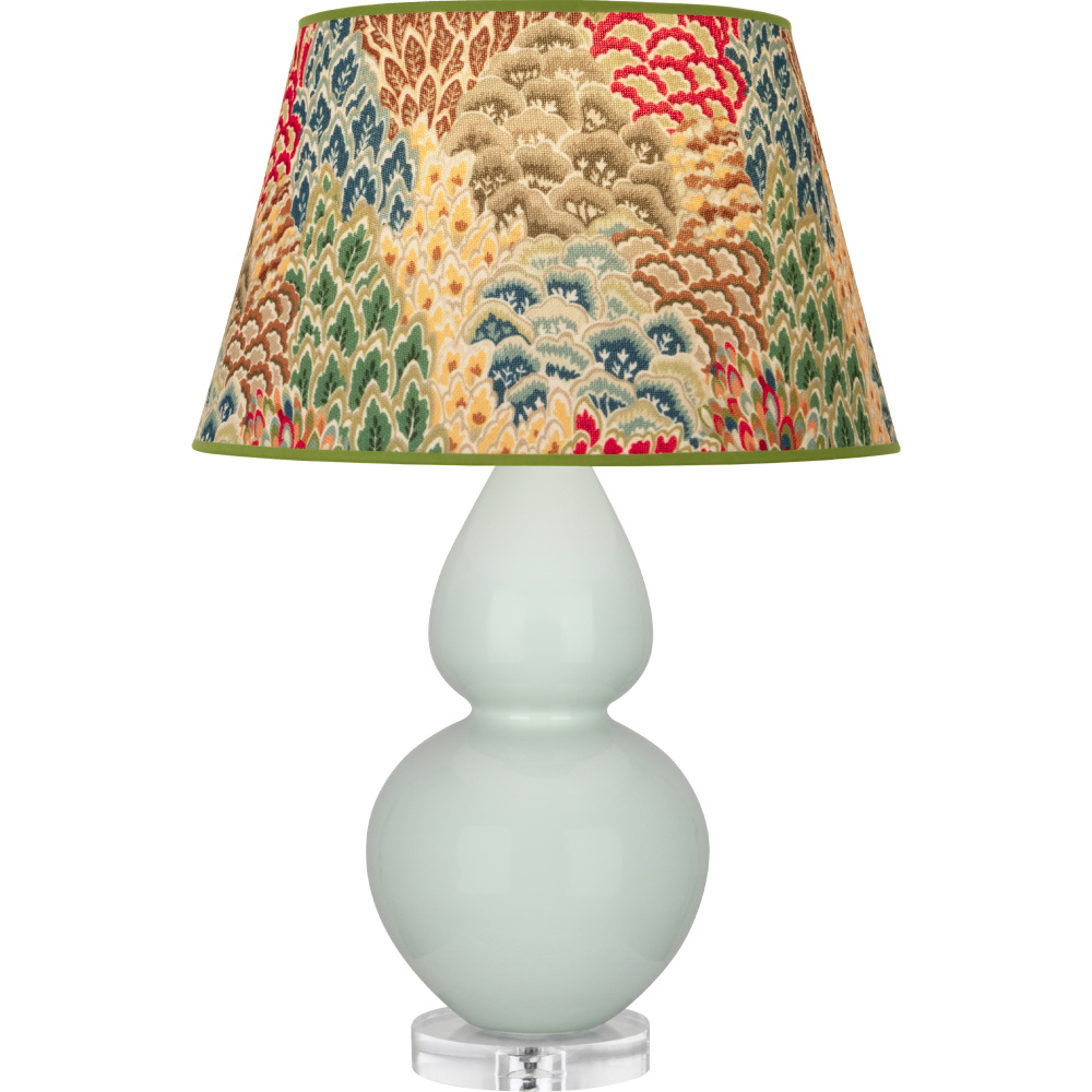 Celadon Double Gourd Table Lamp