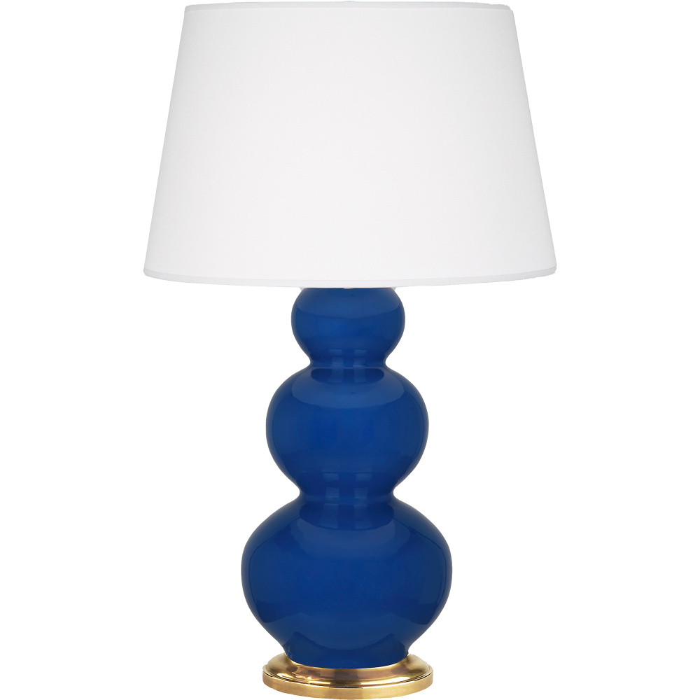 Cobalt Triple Gourd Table Lamp