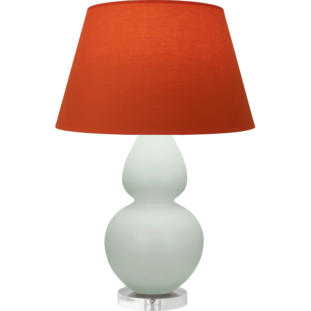 Matte Celadon Double Gourd Table Lamp