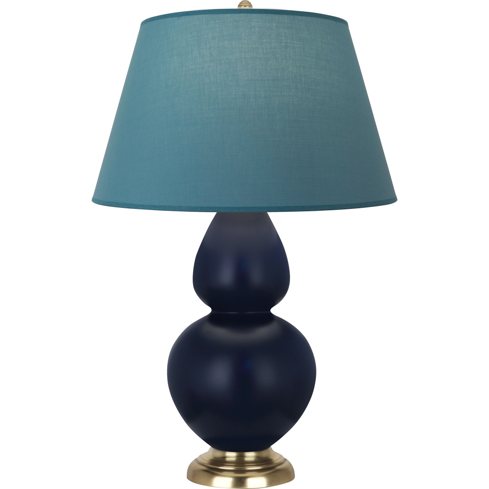 Matte Midnight Blue Double Gourd Table Lamp