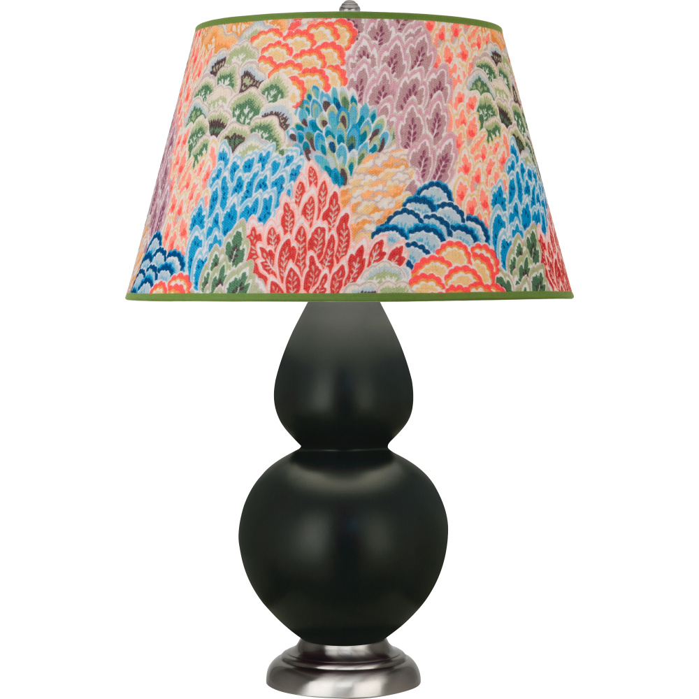 Matte Obsidian Double Gourd Table Lamp
