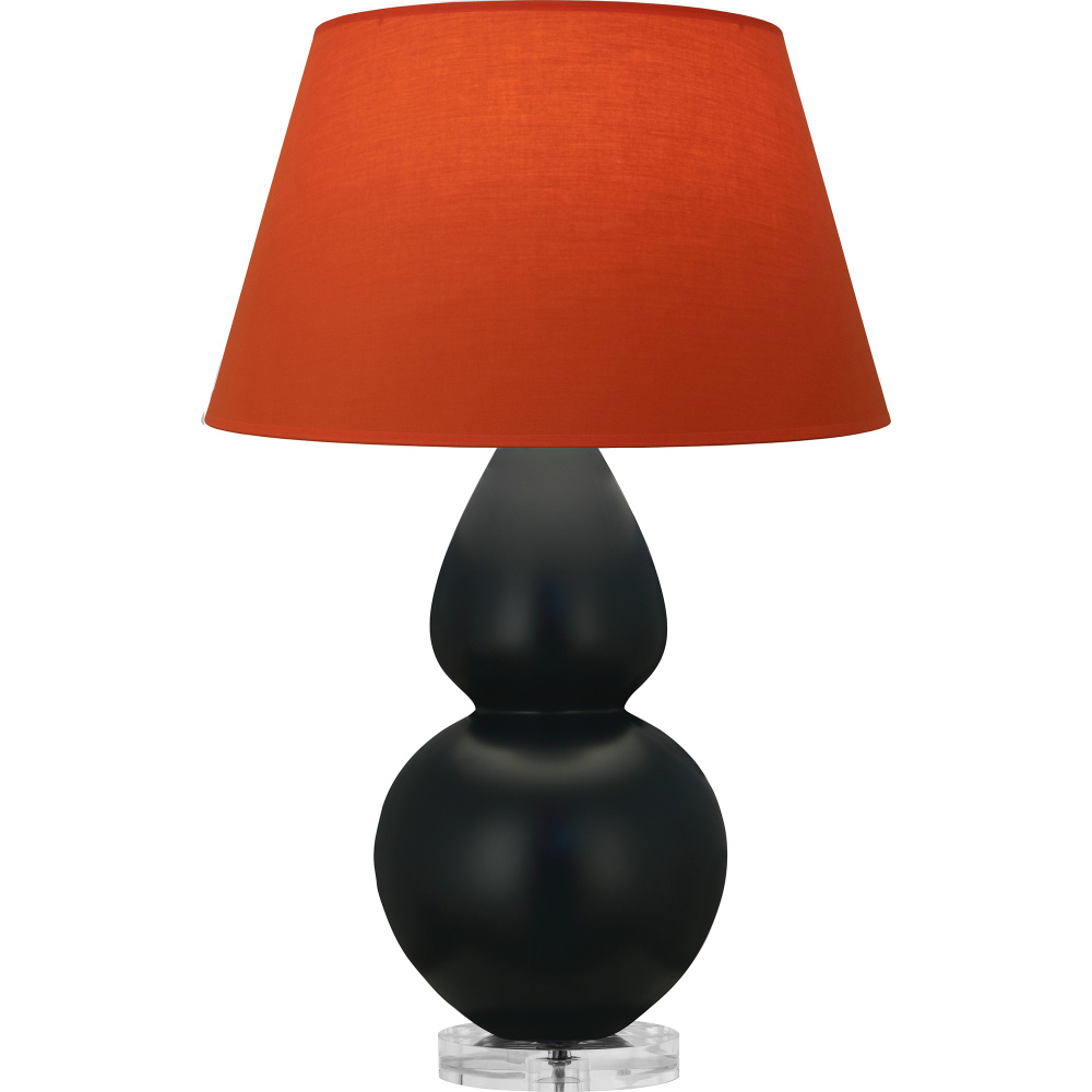 Matte Obsidian Double Gourd Table Lamp