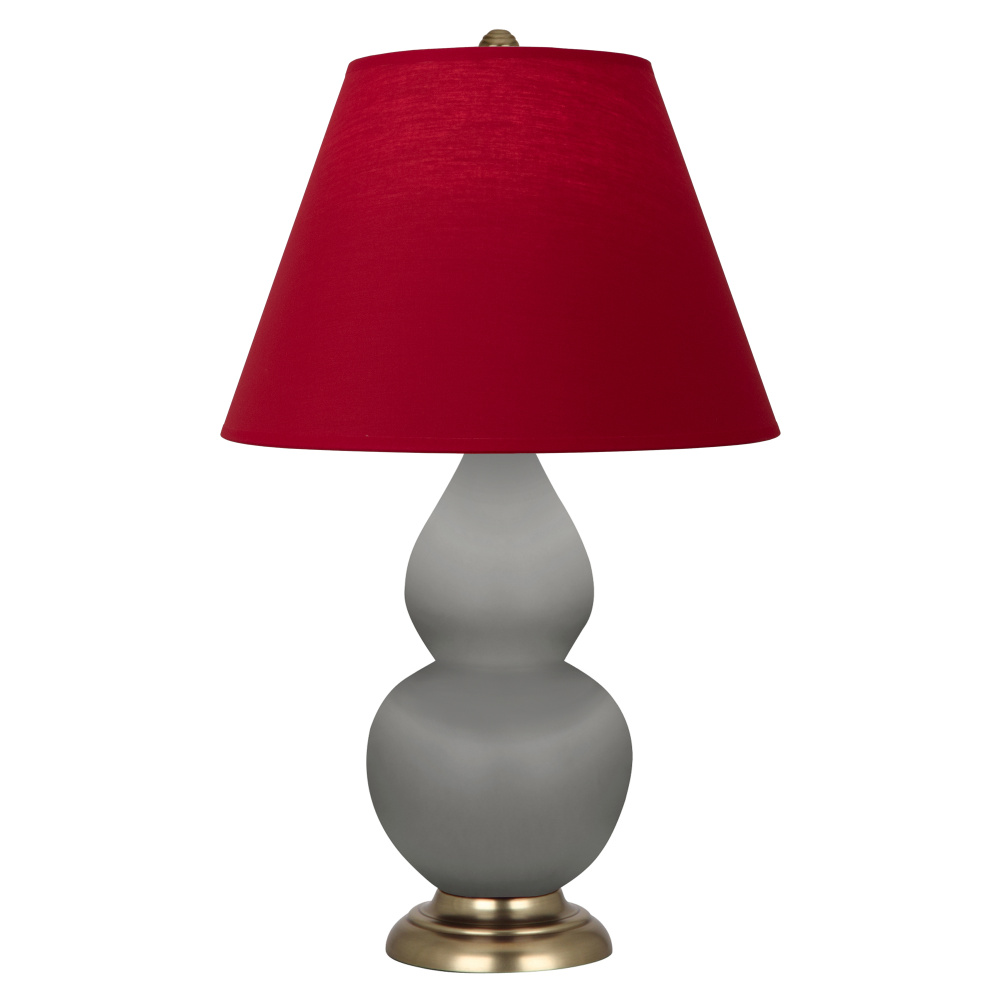 Matte Smokey Taupe Small Double Gourd Accent Lamp