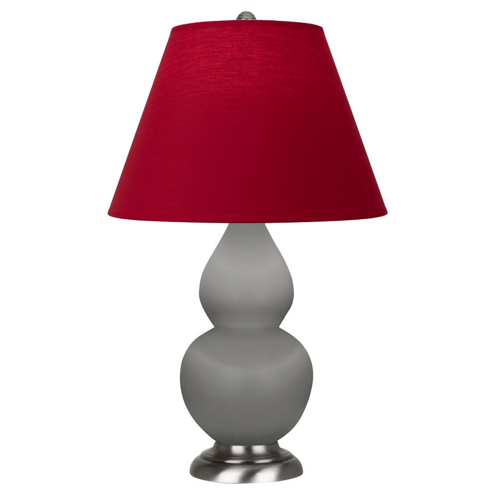 Matte Smokey Taupe Small Double Gourd Accent Lamp