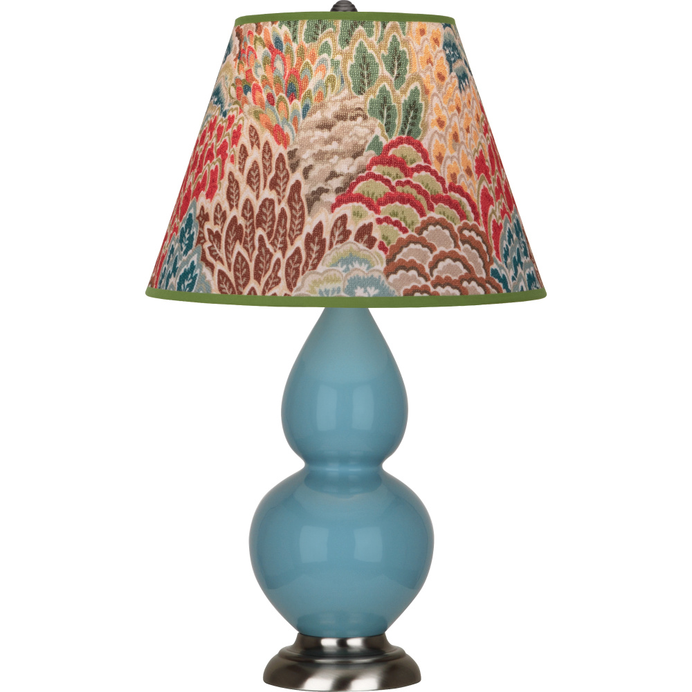 Steel Blue Small Double Gourd Accent Lamp