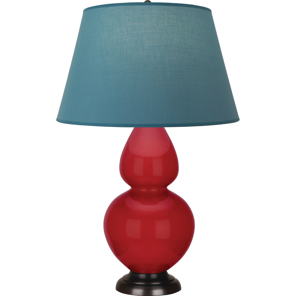 Ruby Red Double Gourd Table Lamp