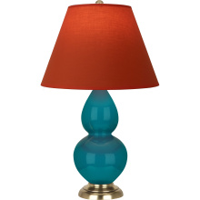 Robert Abbey 1771T - Peacock Small Double Gourd Accent Lamp