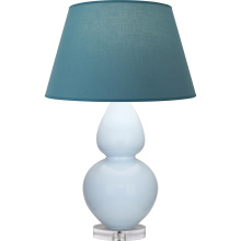 Robert Abbey A676B - Baby Blue Double Gourd Table Lamp