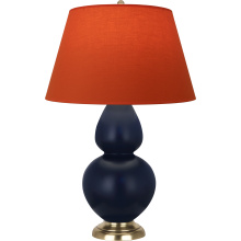 Robert Abbey MMB55T - Matte Midnight Blue Double Gourd Table Lamp