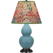 Robert Abbey MOB51F - Matte Steel Blue Small Double Gourd Accent Lamp