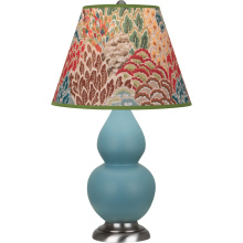 Robert Abbey MOB52F - Matte Steel Blue Small Double Gourd Accent Lamp