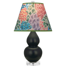 Robert Abbey MOS13S - Matte Obsidian Small Double Gourd Accent Lamp