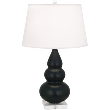 Robert Abbey MOS33 - Matte Obsidian Small Triple Gourd Accent Lamp