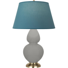 Robert Abbey MST55B - Matte Smokey Taupe Double Gourd Table Lamp