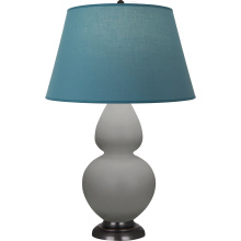 Robert Abbey MST57B - Matte Smokey Taupe Double Gourd Table Lamp