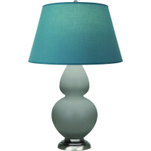 Robert Abbey MST59B - Matte Smokey Taupe Double Gourd Table Lamp