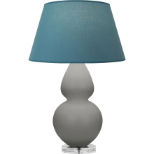 Robert Abbey MST62B - Matte Smokey Taupe Double Gourd Table Lamp