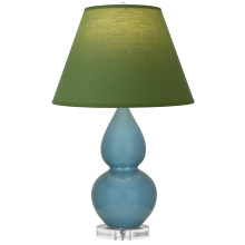 Robert Abbey OB13G - Steel Blue Small Double Gourd Accent Lamp