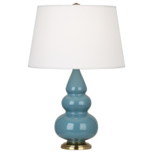 Robert Abbey OB30X - Steel Blue Small Triple Gourd Accent Lamp