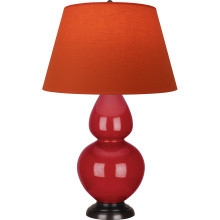 Robert Abbey RR21T - Ruby Red Double Gourd Table Lamp