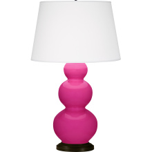 Robert Abbey RZ41X - Razzle Rose Triple Gourd Table Lamp