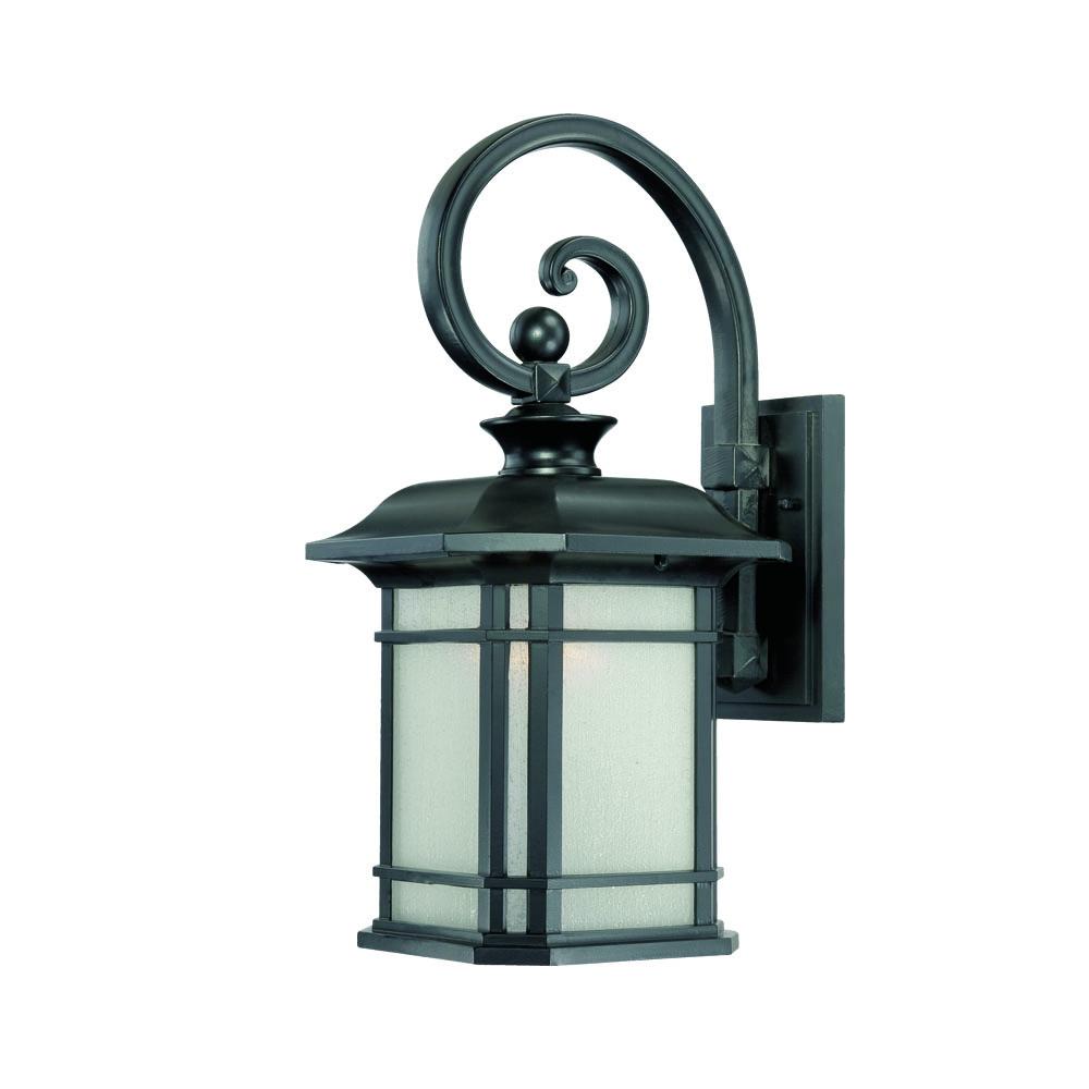 Somerset Collection Wall-Mount 1-Light Outdoor Matte Black Light Fixture