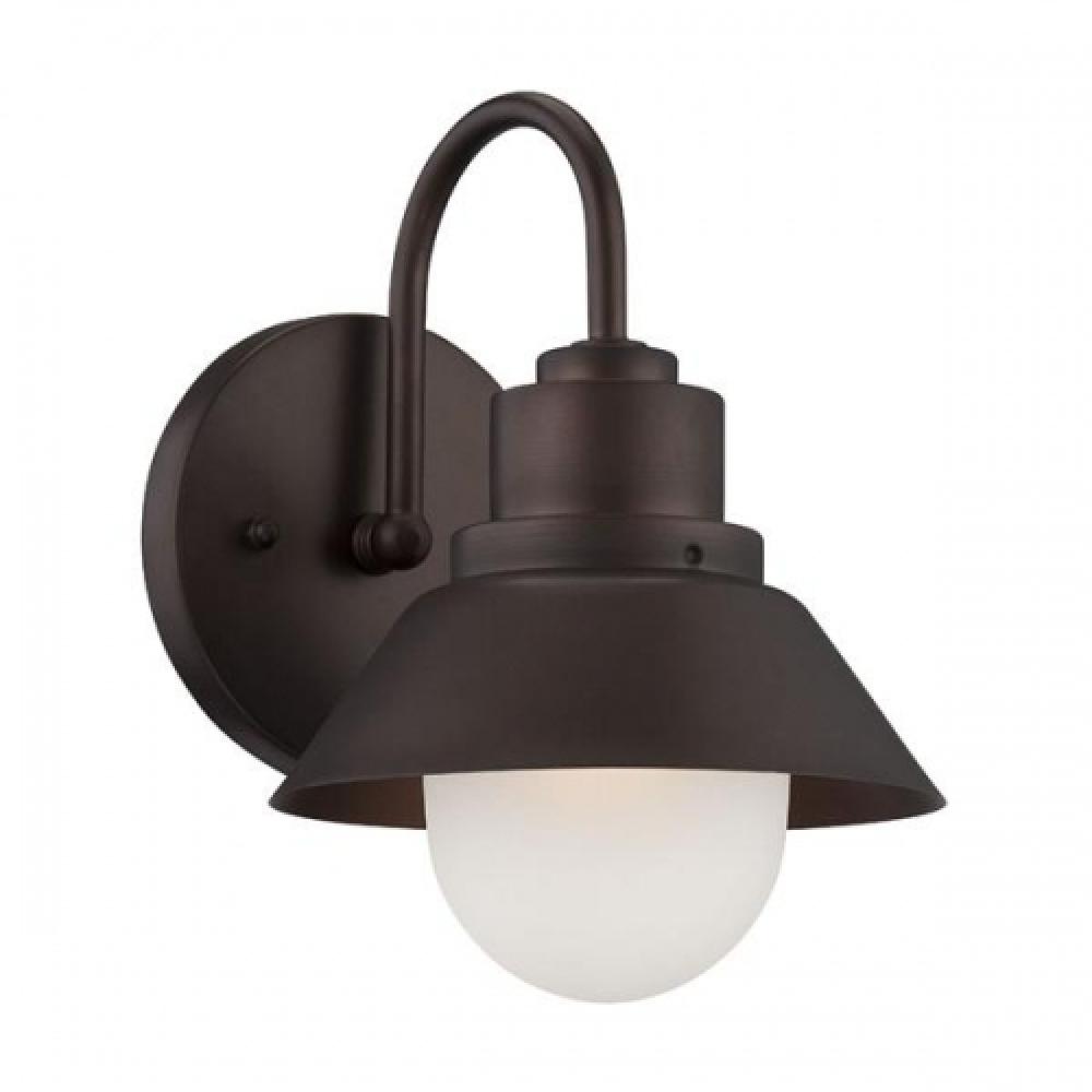 Astro Collection Wall-Mount 1-Light Outdoor Architectural Bronze Light Fixture