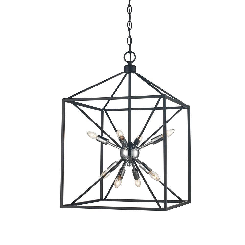 8LT PENDANT SPUTNIK CAGE-BN/BK