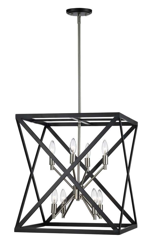 8LT PENDANT AWRY STEEL-BK/BN