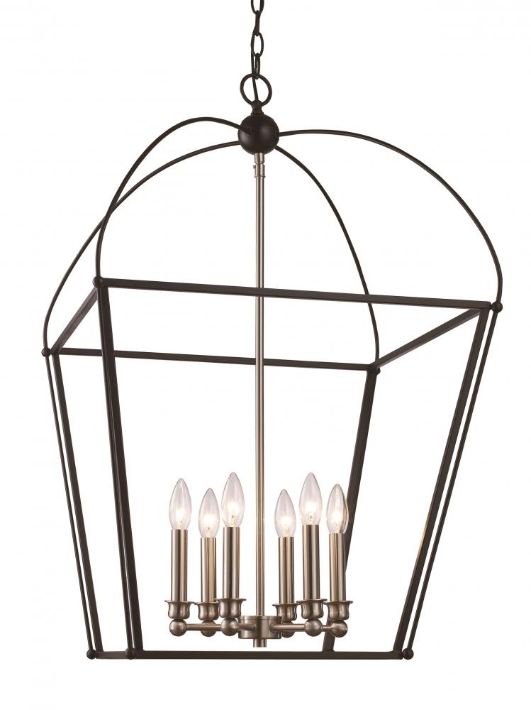 5LT PENDANT-CLASSIC FOYER-BK/B