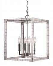 Trans Globe MDN-1492 - 4LT PENDANT-ACRY CAGE MED-PC