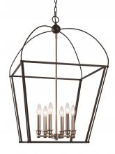 Trans Globe 10815 BK/BN - 5LT PENDANT-CLASSIC FOYER-BK/B