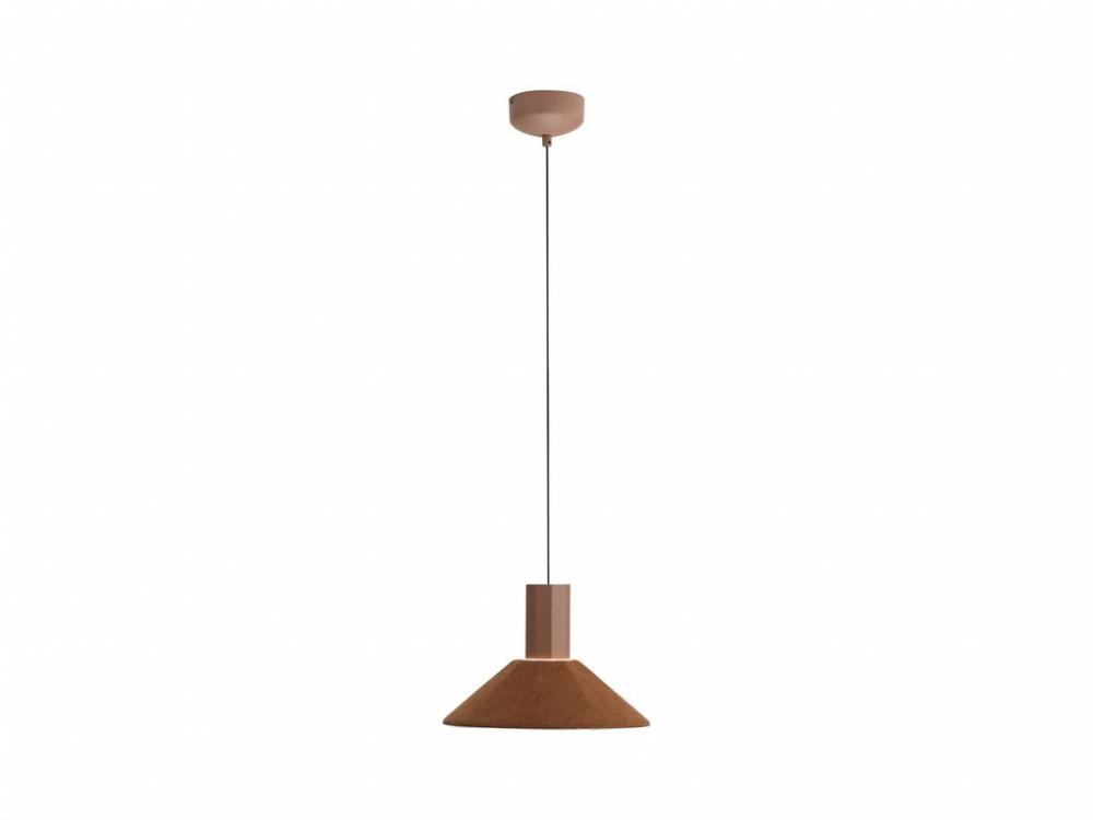 Faroe 13" LED Pendant in Coffee/Black