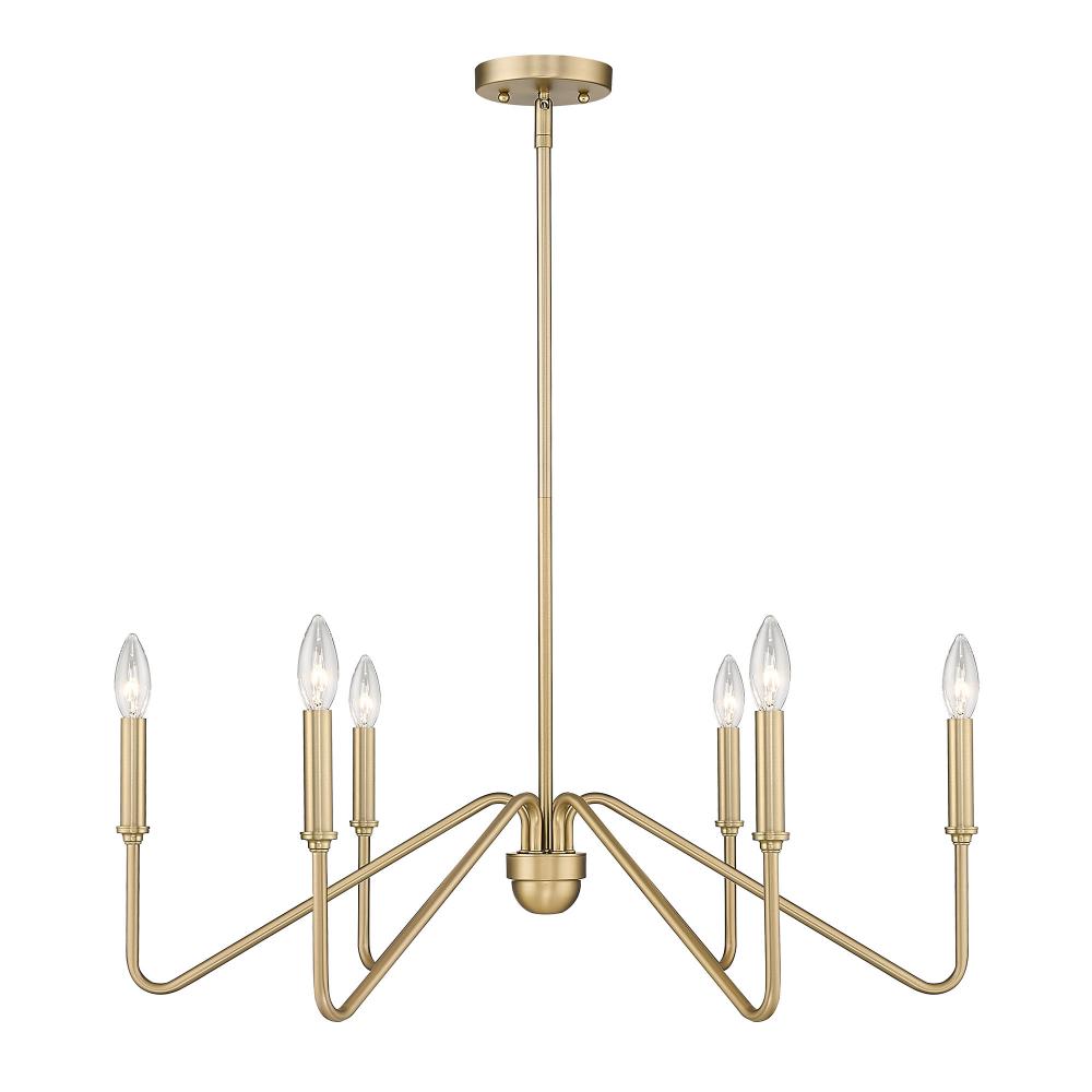 Kennedy BCB 6 Light Chandelier in Brushed Champagne Bronze