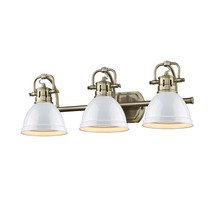 Golden 3602-BA3 AB-WH - Duncan 3 Light Bath Vanity