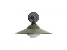 Golden 5096-OWL15 BLK-MP-WB - Croma 15" Wall Sconce - Outdoor in Matte Black with Matte Pine Shade