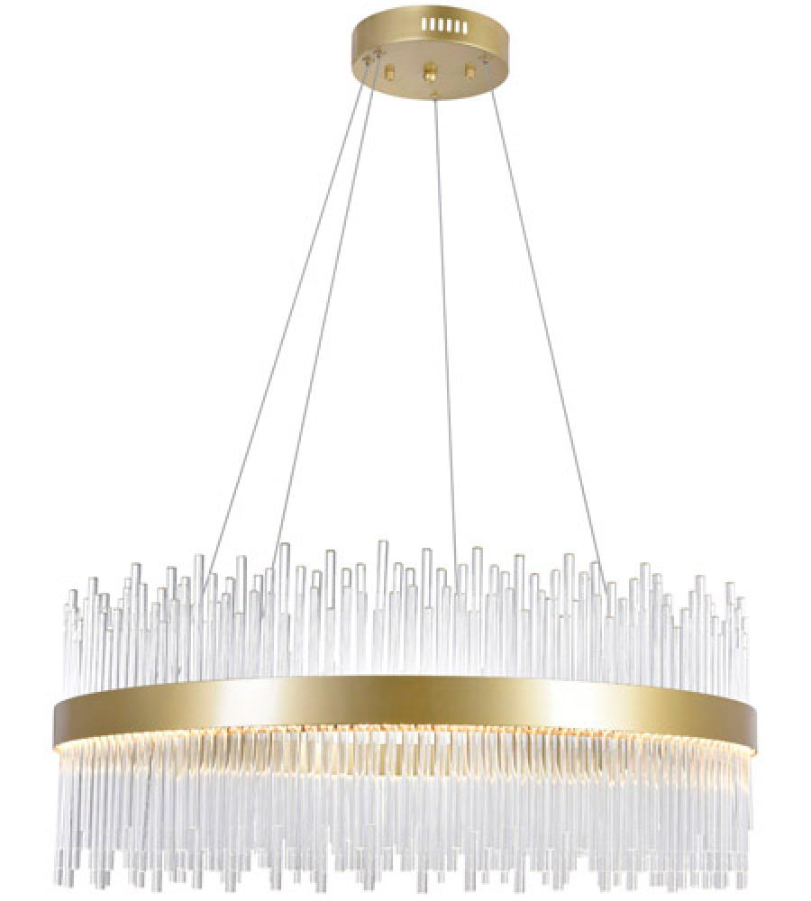 Genevieve LED Chandelier With Medallion Gold Finish