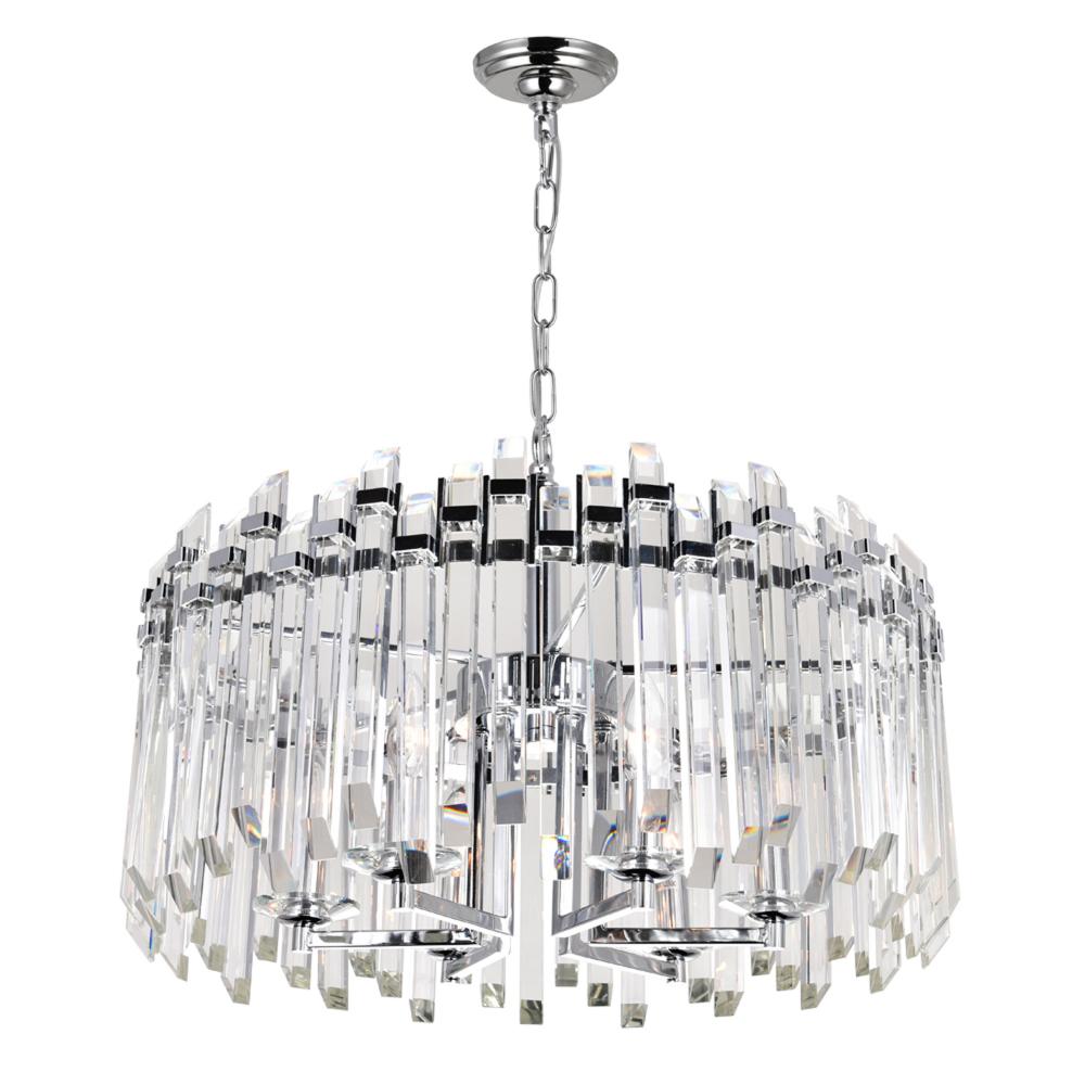 Henrietta 6 Light Chandelier With Chrome Finish