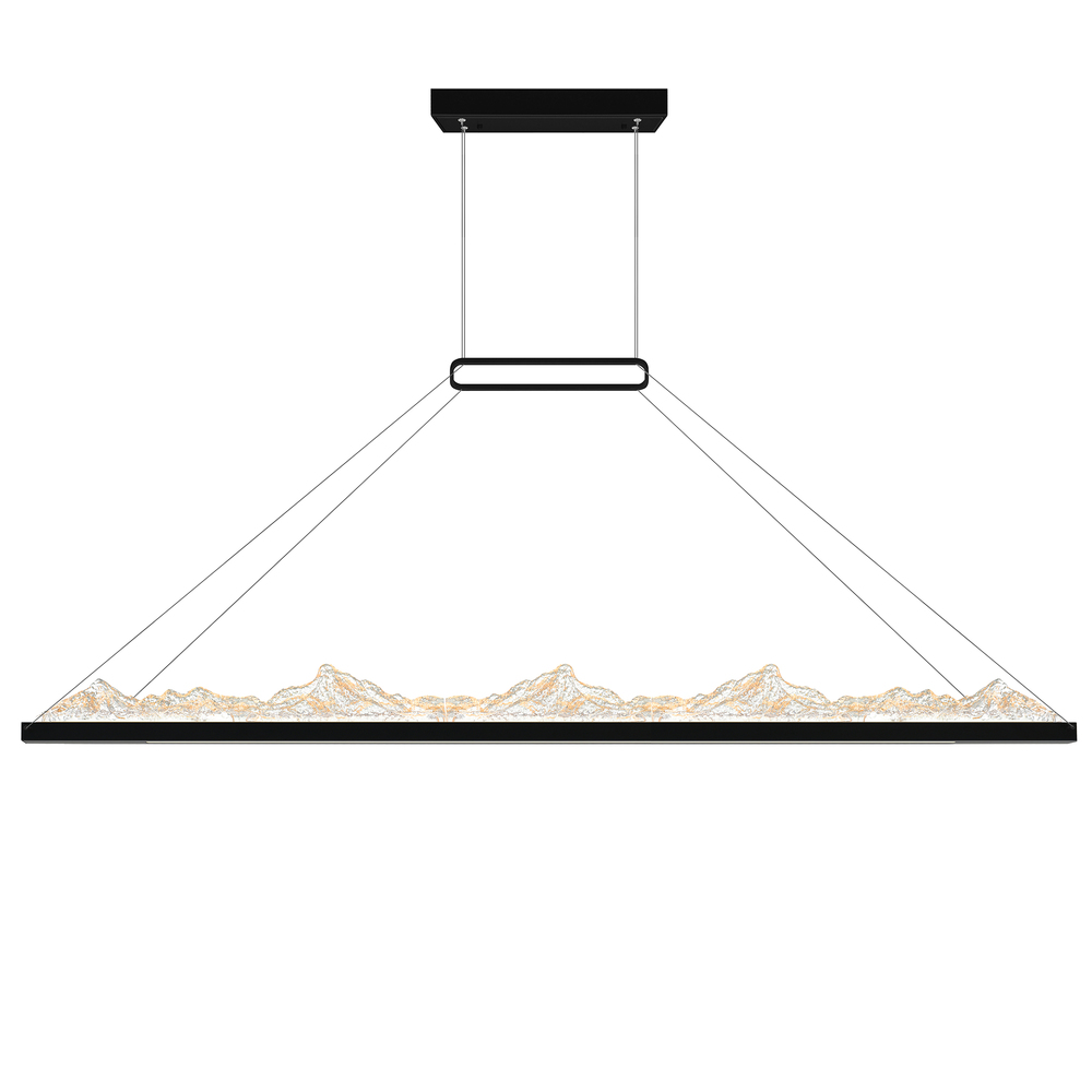 Himalayas Integrated LED Black Chandelier